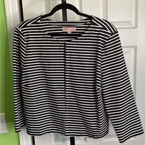 Philosophy Black White Striped Jacket, size XL